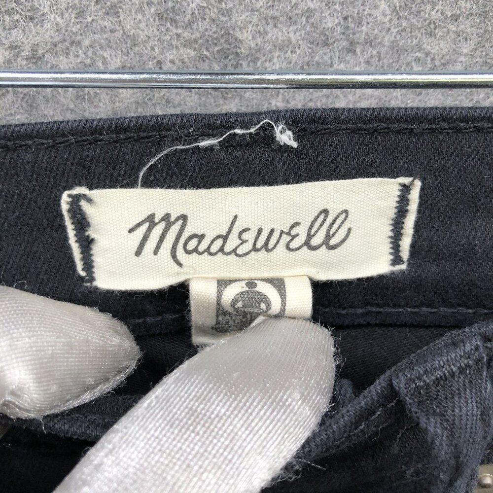 Madewell 9'' Mid Rise Skinny Jean Womens Size 27 Black Stretch - Picture 6 of 12